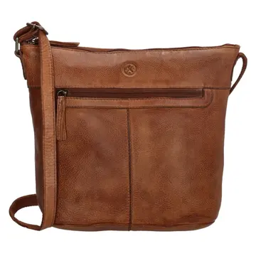 Hide & Stitches Paint Rock Skuldertaske Cognac Cognac