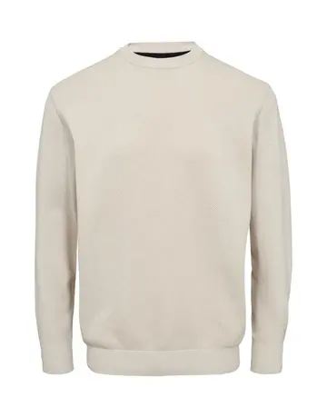Black Blue O-neck knit 