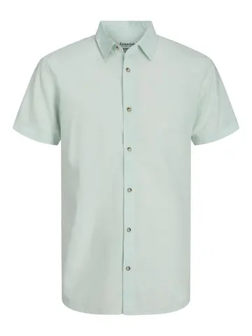 Jack & Jones JJESUMMER LINEN BLEND SHIRT SS SN Grøn