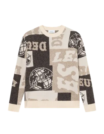 Les Deux Globe Crewneck Knit 