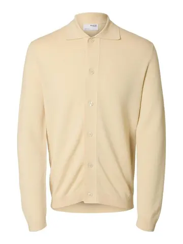 SELECTED SLHTRAY LS KNIT MERINO BUTTON CARDI 