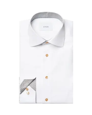 ETON Geometric Effect Signature Twill Shirt 