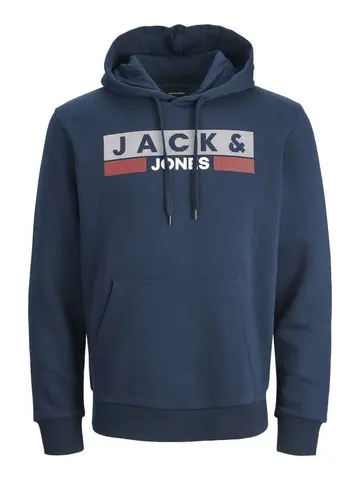 Jack & Jones JJECORP LOGO SWEAT HOOD NOOS PLS Blå