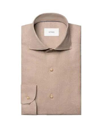 ETON Solid Flannel Shirt 