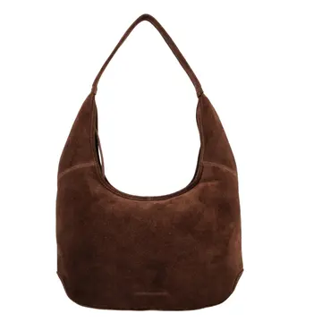 Hide & Stitches Brazos Skuldertaske Brun Ruskind Brun