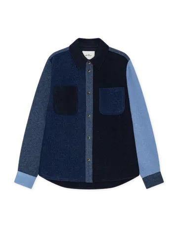 Les Deux Wool Colourblock Overshirt 