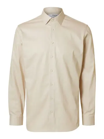 SELECTED SLHSLIM-PERFORMANCE SHIRT LS NOOS Grå