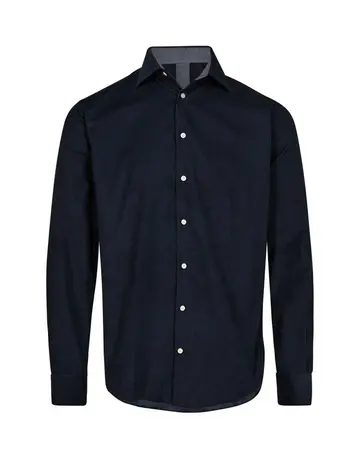 Garant Modern fit l/s shirt baby cord Mørk navy