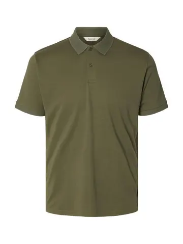 SELECTED SLHFAVE BUTTON SS POLO NOOS Grøn