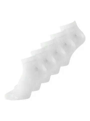 Jack & Jones JACBASIC BAMBOO SHORT SOCK 5 PACK Hvid