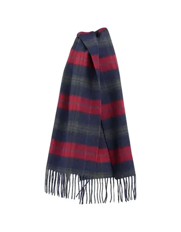 Garant Checked wool scarf Rød
