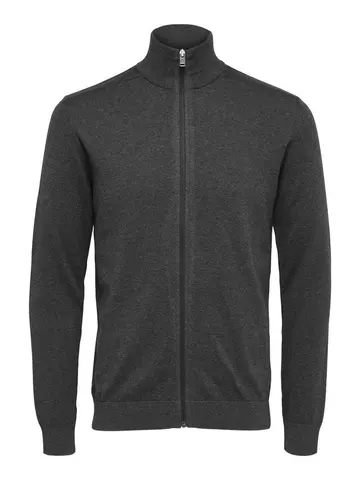 SELECTED SLHBERG FULL ZIP CARDIGAN B NO Grøn