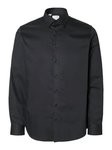 SELECTED SLHSLIM-PERFORMANCE SHIRT LS NOOS Sort