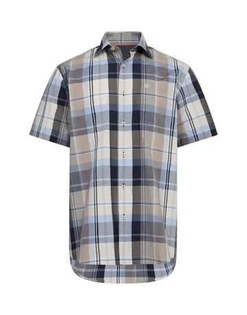 Thomas Regency Mens s/s shirt regular fit Blå