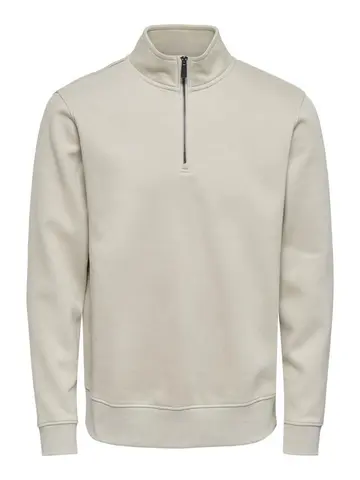 Only & Sons ONSCERES HALF ZIP SWEAT NOOS Grå
