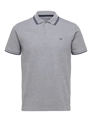 SELECTED SLHDANTE SPORT SS POLO NOOS Grå