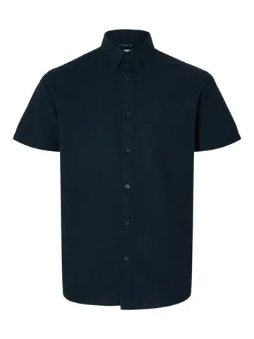 SELECTED SLHREG-NEW LINEN SHIRT SS NOOS 