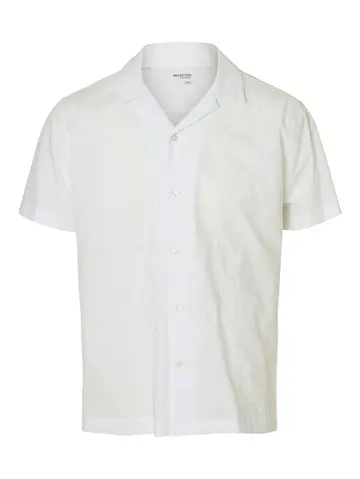 SELECTED SLHREGHYDE AOE SS SHIRT Hvid