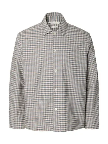 SELECTED SLMRLXSVEND RICK BRUSHED OX LIGHT O Hvid