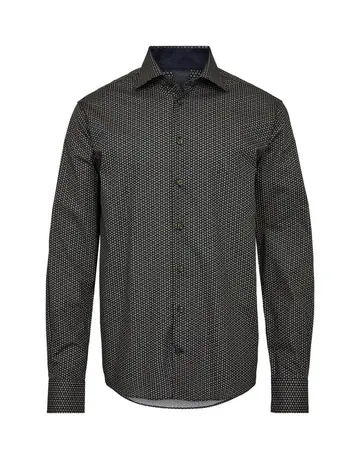 Garant Modern fit l/s shirt Navy