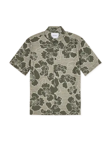 Les Deux Charlie Poppy AOP SS Shirt 