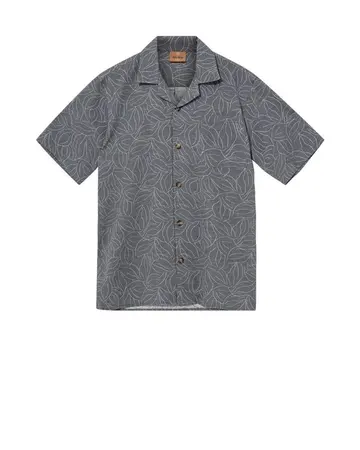 Mos Mosh MMGMarlon Vanese Cuban Shirt Blå