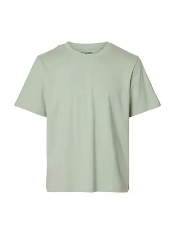 SELECTED SLHASPEN SS O-NECK TEE W NOOS Grøn