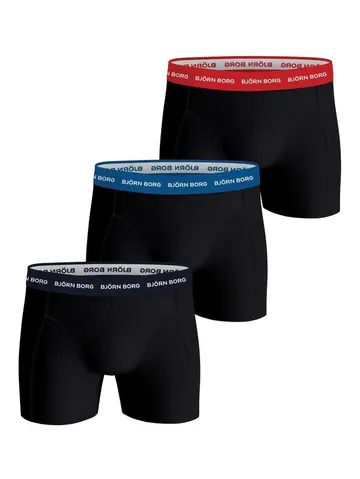 Björn Borg COTTON STRETCH BOXER 3p, MULTIPACK 9 Sort