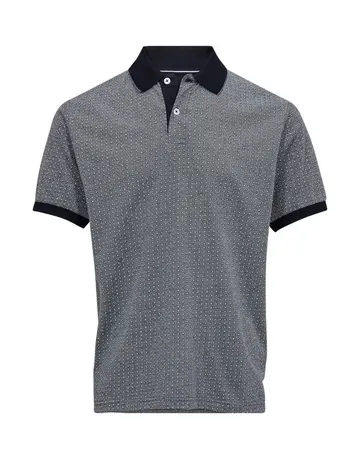Black Blue Aop polo regular fit 