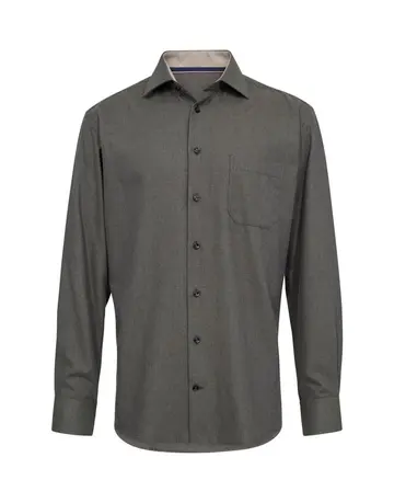 Black Blue Mens shirt l/s regular fit 