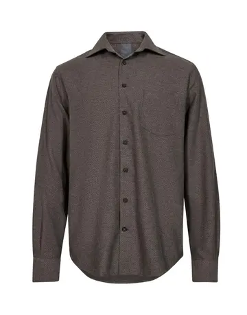 GARANT SIGNATUR SHIRT L/S MOD FIT Brun