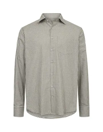 Garant Signatur Shirt l/s modern fit Mørkgrøn