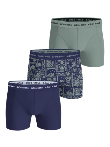 Björn Borg COTTON STRETCH BOXER 3p, MULTIPACK 4 Multi