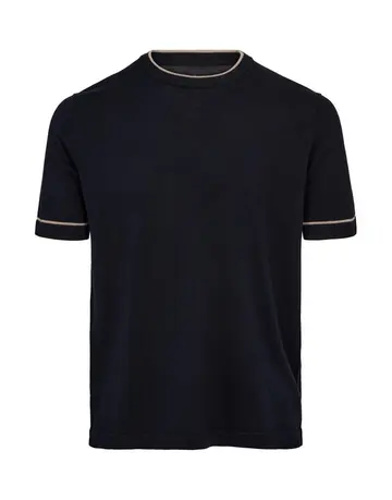 Garant Signatur Mens o-neck s/s modern fit Navy