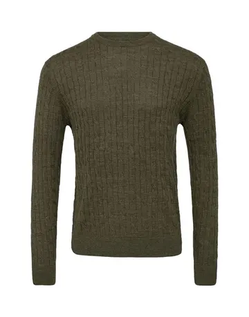 Gino Marcello Mens merino o-neck modern fit 