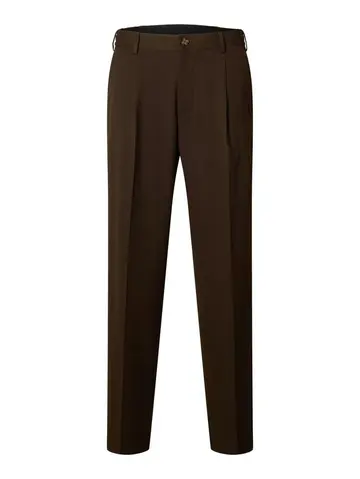 SELECTED SLH220-LOOSE FINN FLEX PANTS NOOS Brun
