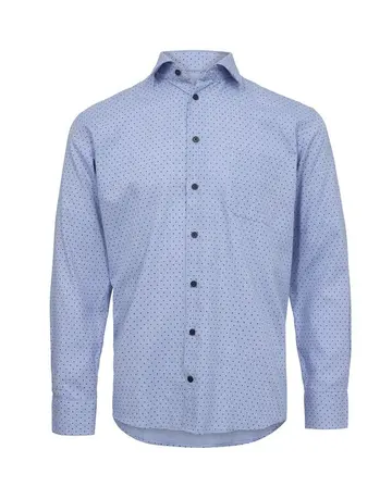 Garant Shirt l/s regular fit Lysblå