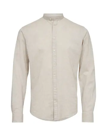 Gino Marcello China collar linen l/s shirt 