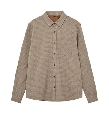 Mos Mosh MMGTommy Jacquard Shirt Brun