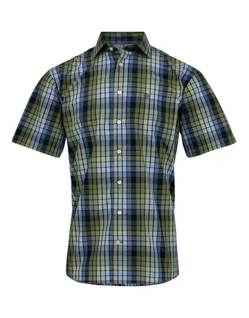 Black Blue s/s shirt regular fit 