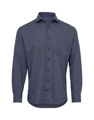 Black Blue Shirt l/s regular fit 