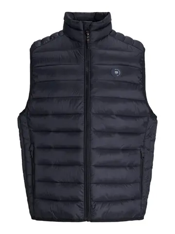 Jack & Jones JJEBRADLEY LIGHT BODYWARMER COLLAR Sort