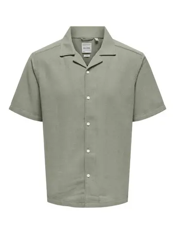 Only & Sons ONSTREV LIFE REG STRUC STRIPE SS PC Grøn