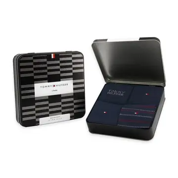 Tommy Hilfiger TH MEN SOCK 4P TIN GIFTBOX TOMMY Navy