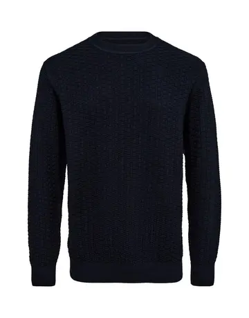 Garant O-neck structured reg. fit Navy