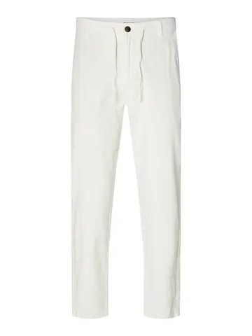 SELECTED SLH172-SLIMTAPE BRODY LINEN PANT NO Hvid
