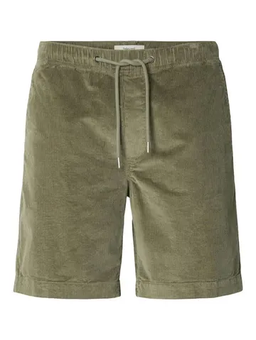 SELECTED SLHREGULAR-JACE CORDUROY SHORTS NOO Grå