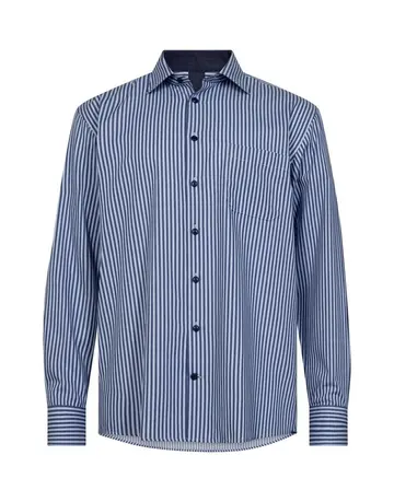 BLACK BLUE REG. FIT SHIRT L/S 