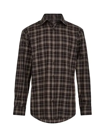 Black Blue Regular fit shirt l/s 