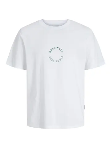 Jack & Jones JORBILLYBURG MINIMAL TEE SS CREW NE Hvid